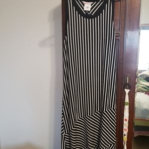 CAbi ATC wink black and white dress